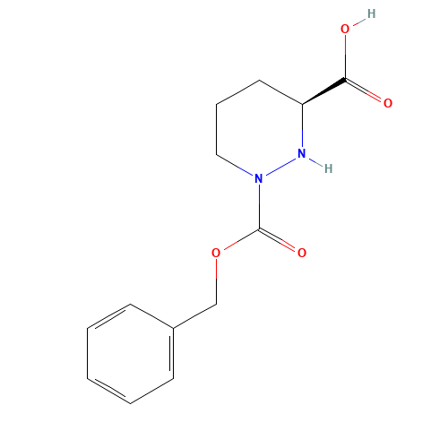 65632-62-4 (S)-1-(Benzyloxycarbonyl)hexahydropyridazine-3-carboxylic acid chemical structure