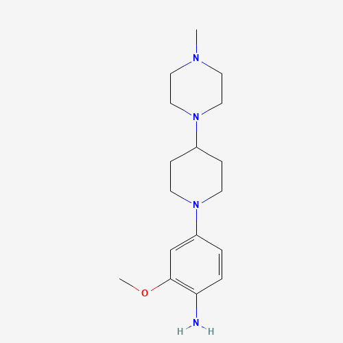 761440-75-9 [2-Methoxy-4-[4-(4-methylpiperazin-1-yl)piperidin-1-yl]phenyl]amine chemical structure