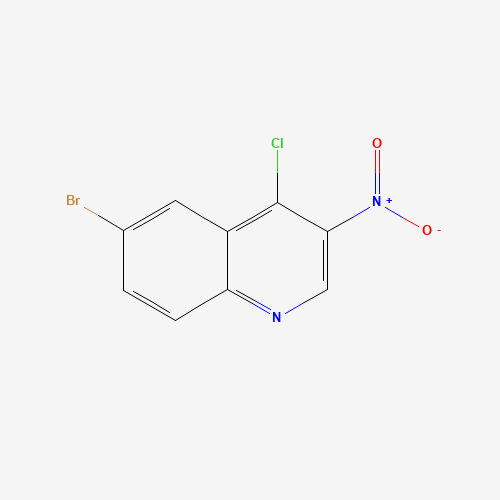 723281-72-9 6-BROMO-4-CHLORO-3-NITROQUINOLINE chemical structure