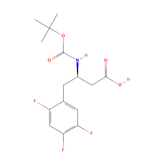 486460-00-8 BOC-(R)-3-AMINO-4-(2,4,5-TRIFLUORO-PHENYL)-BUTYRIC ACID chemical structure