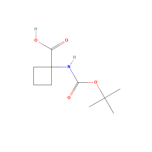 120728-10-1 N-Boc-1-aminocyclobutanecarboxylic acid chemical structure