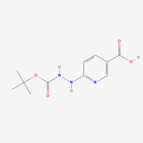 133081-25-1 6-[2-(tert-Butoxycarbonyl)hydrazinyl]nicotinic acid chemical structure
