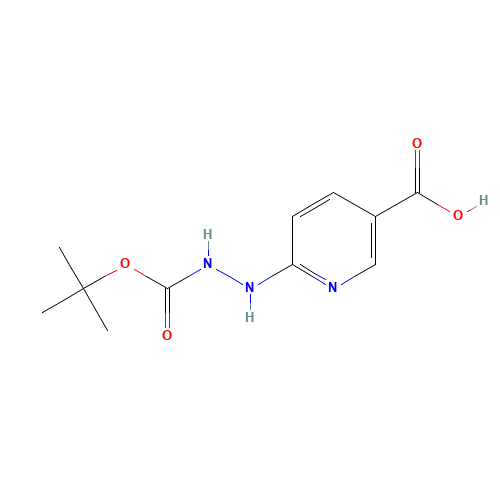 133081-25-1 6-[2-(tert-Butoxycarbonyl)hydrazinyl]nicotinic acid chemical structure