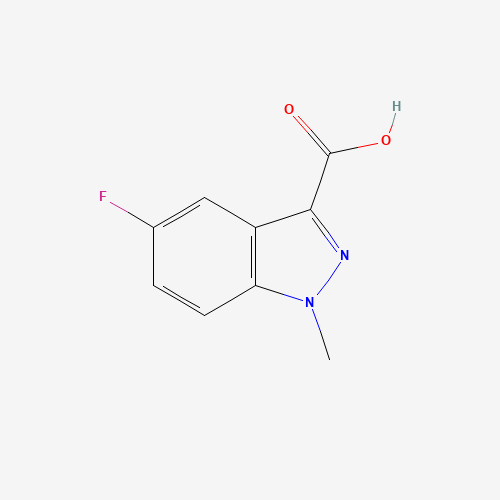 886368-88-3 5-FLUORO-1-METHYL-1H-INDAZOLE-3-CARBOXYLIC ACID chemical structure