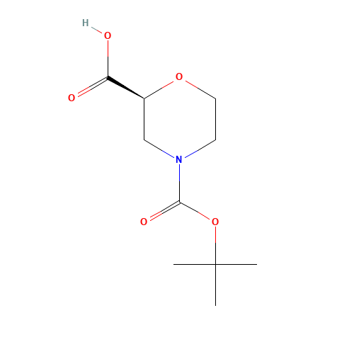 868689-63-8 (S)-4-(tert-Butoxycarbonyl)morpholine-2-carboxylic acid chemical structure