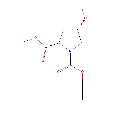 102195-79-9 N-Boc-cis-4-Hydroxy-L-proline methyl ester chemical structure