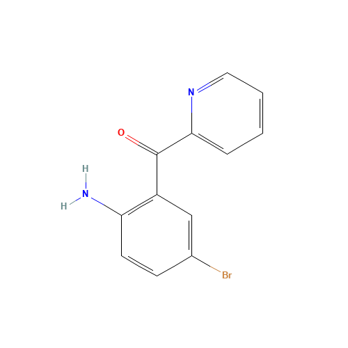 1563-56-0 2-(2-AMINO-5-BROMOBENZOYL) PYRIDINE chemical structure