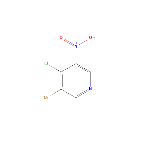 31872-63-6 3-BROMO-4-CHLORO-5-NITROPYRIDINE chemical structure