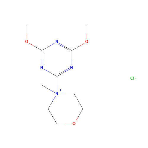 3945-69-5 4-(4,6-Dimethoxy-1,3,5-triazin-2-yl)-4-methyl morpholinium chloride chemical structure