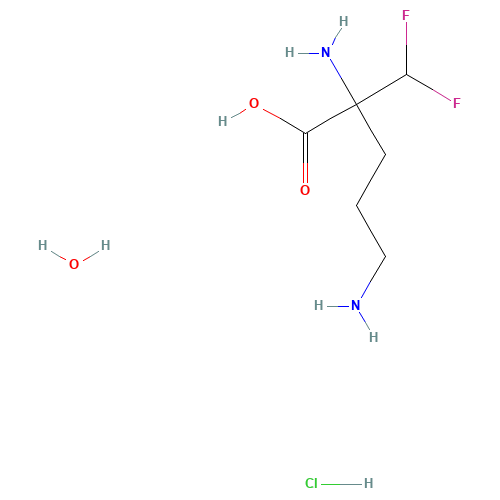 96020-91-6 Eflornithine hydrochloride hydrate chemical structure