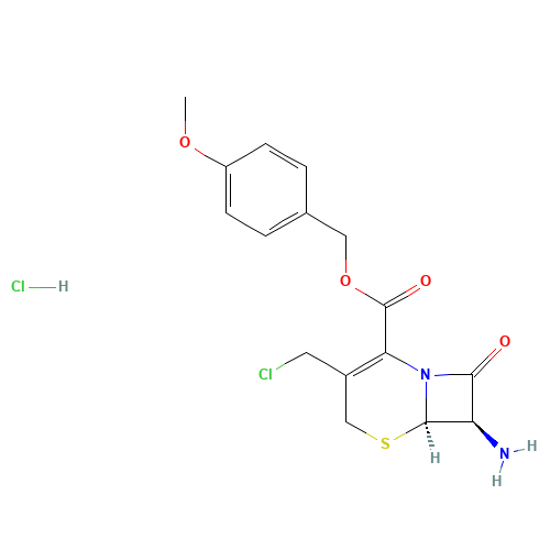 113479-65-5 7-AMINO-3-CHLOROMETHYL-3-CEPHEM-4-CARBOXYLIC ACID P-METHOXYBENZYL ESTER,HYDROCHLORIDE chemical structure