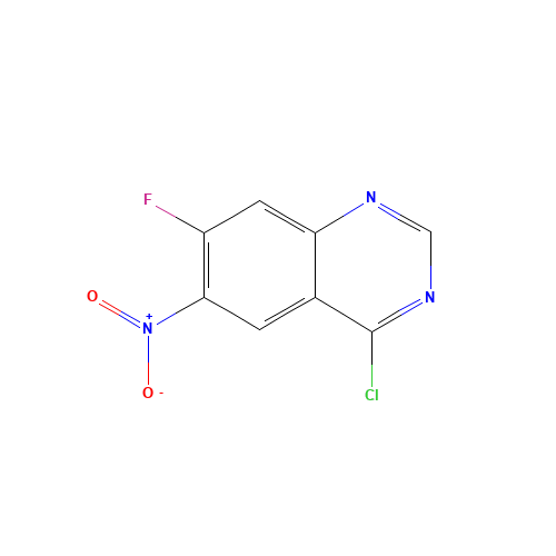 162012-70-6 4-CHLORO-7-FLUORO-6-NITRO-QUINAZOLINE chemical structure