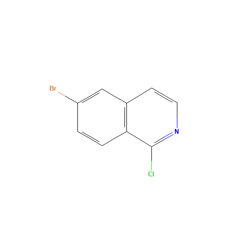 205055-63-6 6-Bromo-1-chloroisoquinoline chemical structure