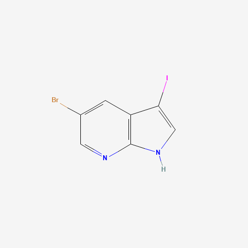 757978-18-0 5-BROMO-3-IODO-1H-PYRROLO[2,3-B]PYRIDINE chemical structure