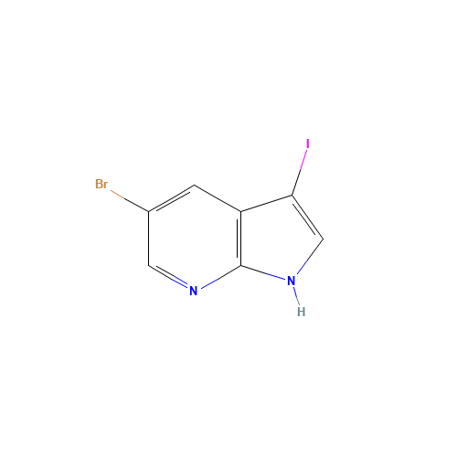 757978-18-0 5-BROMO-3-IODO-1H-PYRROLO[2,3-B]PYRIDINE chemical structure