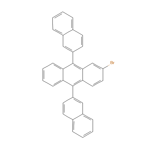 474688-76-1 2-Bromo-9,10-bis(2-naphthalenyl)anthracene chemical structure
