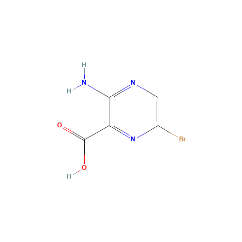 486424-37-7 3-Amino-6-bromopyrazine-2-carboxylic acid chemical structure