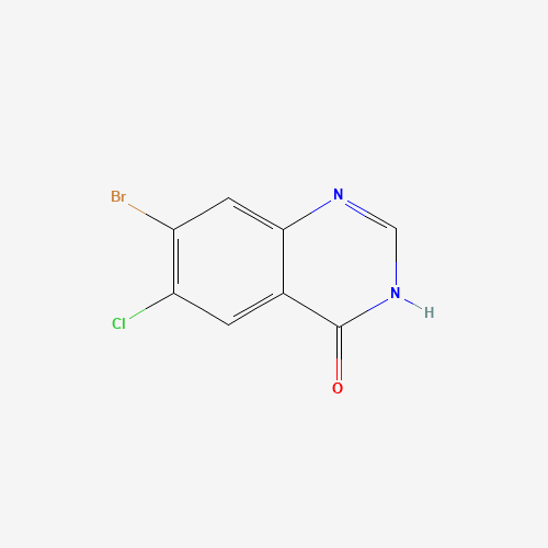 17518-98-8 7-Bromo-6-chloro-4-quinazolinone chemical structure