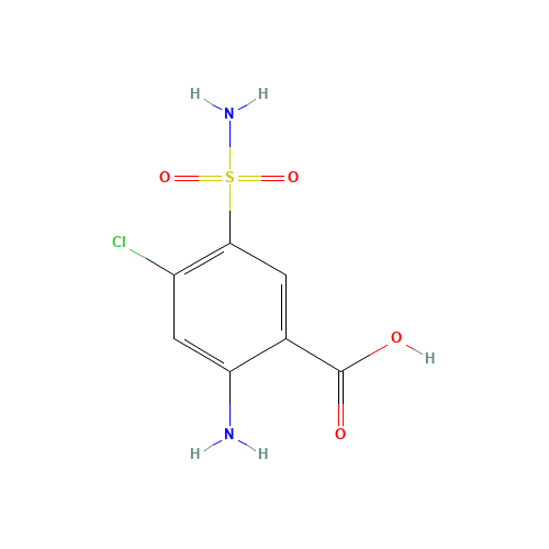 3086-91-7 4-Chloro-5-sulfamoylanthranilic Acid chemical structure