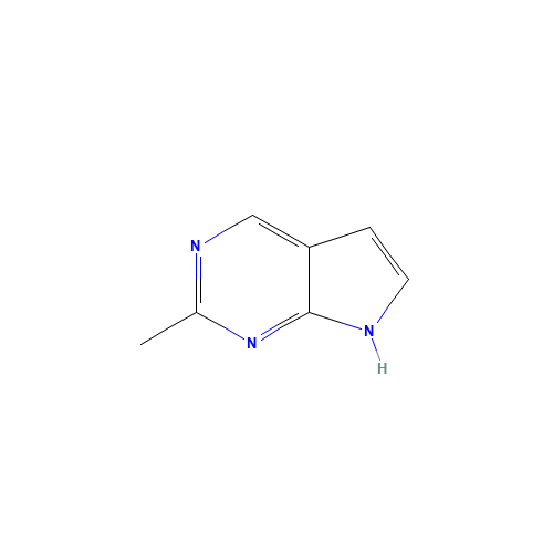 89792-07-4 7H-Pyrrolo[2,3-d]pyrimidine,2-methyl- chemical structure