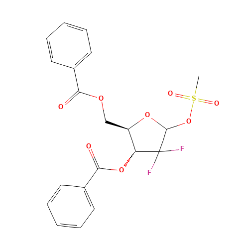 122111-11-9 2-Deoxy-2,2-difluoro-D-erythro-pentofura... chemical structure