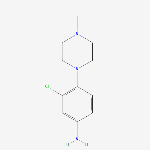 16154-72-6 3-CHLORO-4-(4-METHYLPIPERAZIN-1-YL)ANILINE chemical structure
