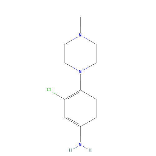 16154-72-6 3-CHLORO-4-(4-METHYLPIPERAZIN-1-YL)ANILINE chemical structure