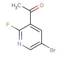 1111637-74-1 1-(5-Bromo-2-fluoropyridin-3-yl)ethanone chemical structure