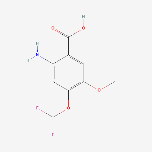 923145-68-0 2-Amino-4-(difluoromethoxy)-5-methoxybenzoic acid chemical structure