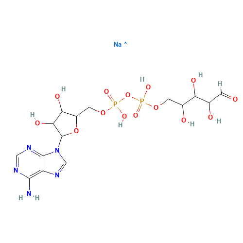 68414-18-6 Adenosine-5'-diphosphoribose sodium salt dihydrate chemical structure