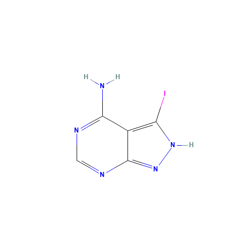 151266-23-8 4-Amino-3-iodo-1H-pyrazolo[3,4-d]pyrimidine chemical structure