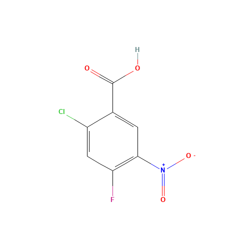114776-15-7 2-Chloro-4-fluoro-5-nitrobenzoicacid chemical structure