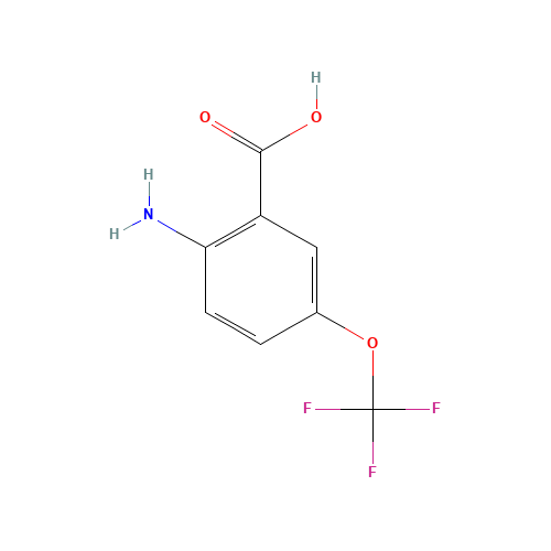 83265-56-9 2-Amino-5-trifluoromethoxybenzoic acid chemical structure