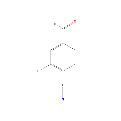 101048-76-4 2-fluoro-4-formylbenzonitrile chemical structure