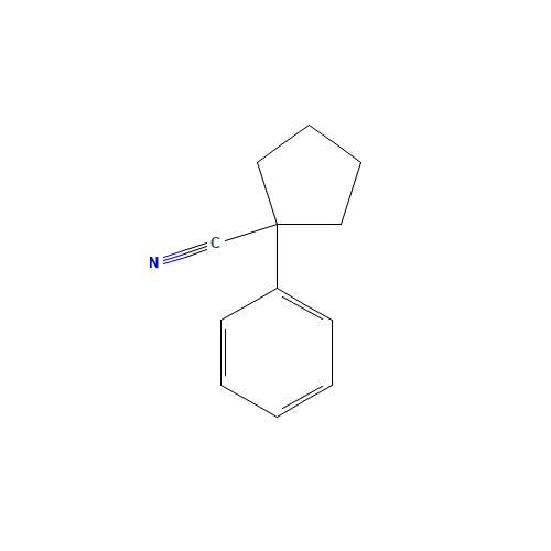 77-57-6 1-Phenyl-cyclopentanecarbonitrile chemical structure