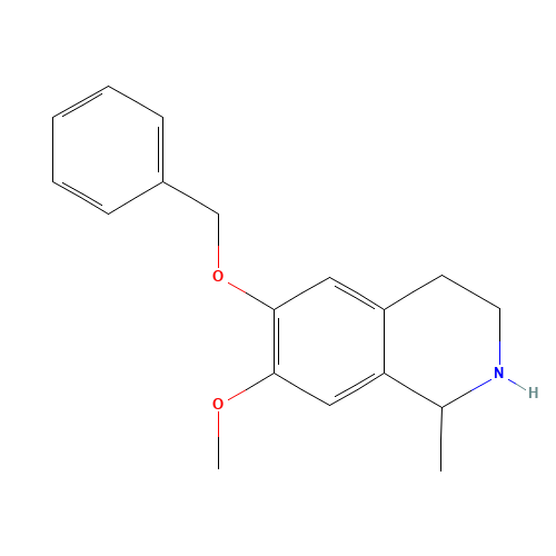 51745-26-7 6-Benzyloxy-7-methoxy-1-methyl-1,2,3,4-tetrahydro-isoquinoline chemical structure
