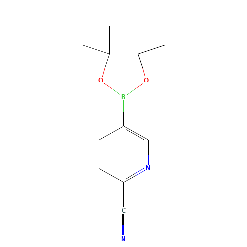 741709-63-7 5-(4,4,5,5-Tetramethyl-[1,3,2]dioxaborolan-2-yl)-pyridine-2-carbonitrile chemical structure