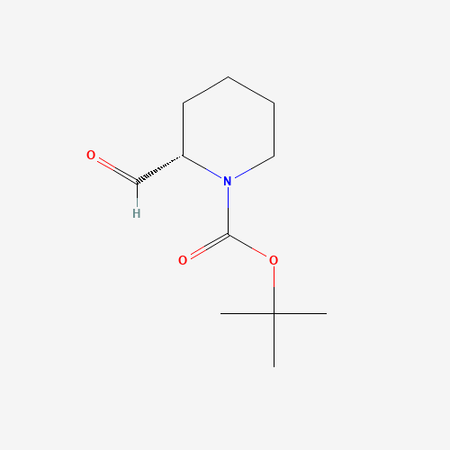 150521-32-7 (S)-2-FORMYL-PIPERIDINE-1-CARBOXYLIC ACID TERT-BUTYL ESTER chemical structure