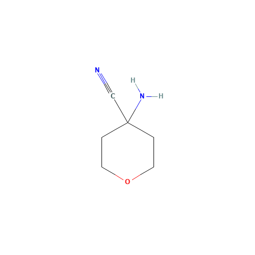 50289-12-8 4-Amino-tetrahydro-pyran-4-carbonitrile chemical structure