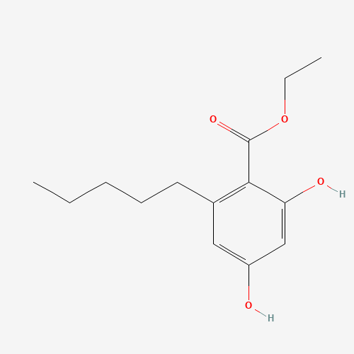 38862-65-6 ethyl 2,4-dihydroxy-6-pentylbenzoate chemical structure