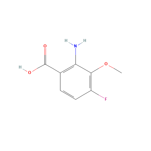 126480-32-8 2-amino-3-methoxy-4-fluorobenzoic acid chemical structure