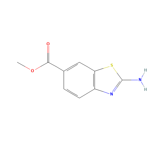 66947-92-0 2-AMINO-BENZOTHIAZOLE-6-CARBOXYLIC ACID METHYL ESTER chemical structure