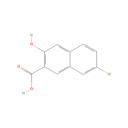1779-11-9 7-BROMO-3-HYDROXY-NAPHTHALENE-2-CARBOXYLIC ACID chemical structure