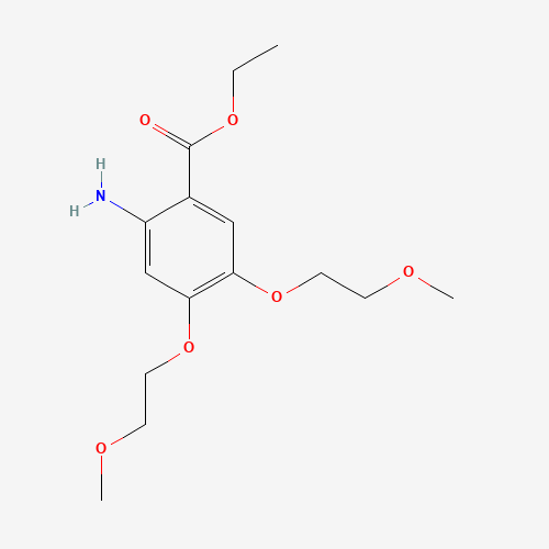 179688-27-8 Ethyl 4,5-bis(2-methoxyethoxy)-2-aminobenzoate chemical structure
