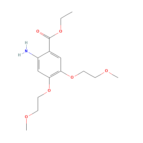 179688-27-8 Ethyl 4,5-bis(2-methoxyethoxy)-2-aminobenzoate chemical structure
