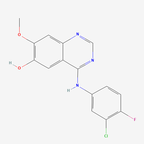 184475-71-6 4-(3-Chloro-4-fluorophenylamino)-7-methoxyquinazolin-6-ol chemical structure