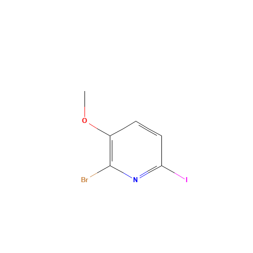 321535-37-9 2-BROMO-6-IODO-3-METHOXYPYRIDINE chemical structure