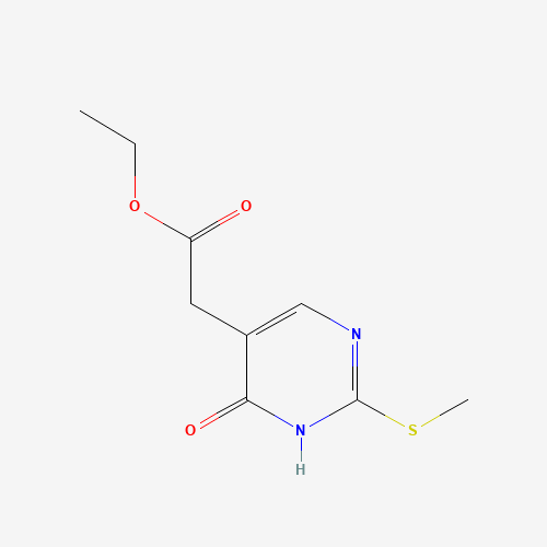 29571-44-6 5-PYRIMIDINEACETIC ACID,3,4-DIHYDRO-2-(METHYLTHIO)-4-OXO-,ETHYL ESTER chemical structure