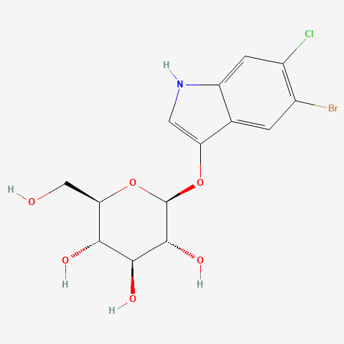 93863-89-9 5-BROMO-6-CHLORO-3-INDOXYL-BETA-D-GLUCOPYRANOSIDE chemical structure