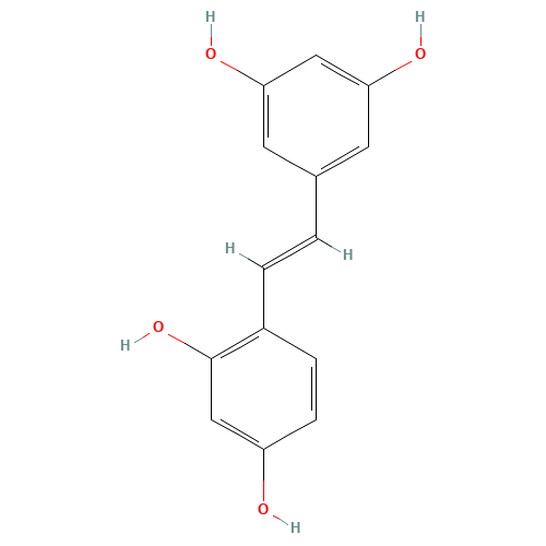 29700-22-9 4-[2-(3,5-dihydroxyphenyl)ethenyl]benzene-1,3-diol chemical structure
